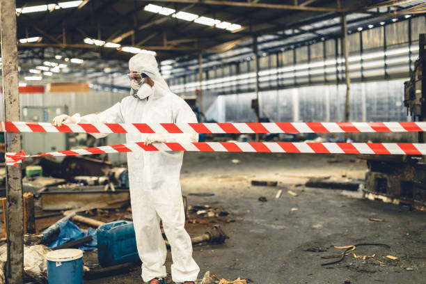 Professional Biohazard technician working in Sausalito, CA